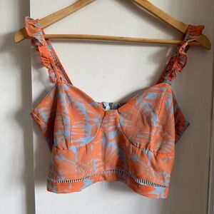 Kendall and Kylie Floral Crop Tank